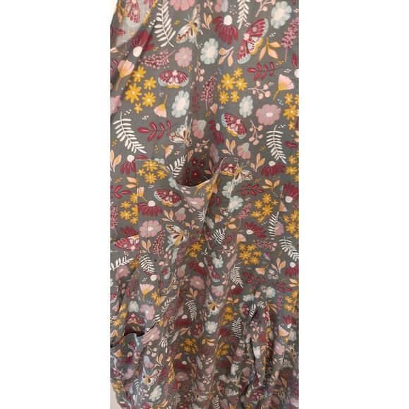 Duluth Trading Co. Heirloom Butterfly and Floral Print Gardening Bib Large X 31L - Picture 6 of 12